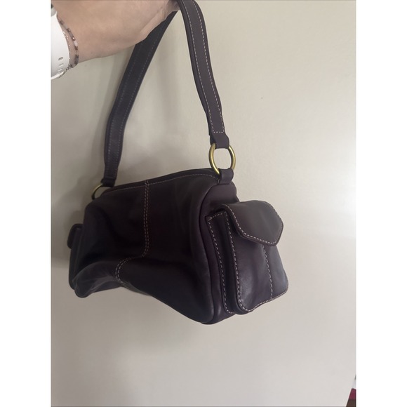 Fossil Classic 75082 Shoulder Hobo bag Vintage Purple Leather NWOT - Picture 3 of 6